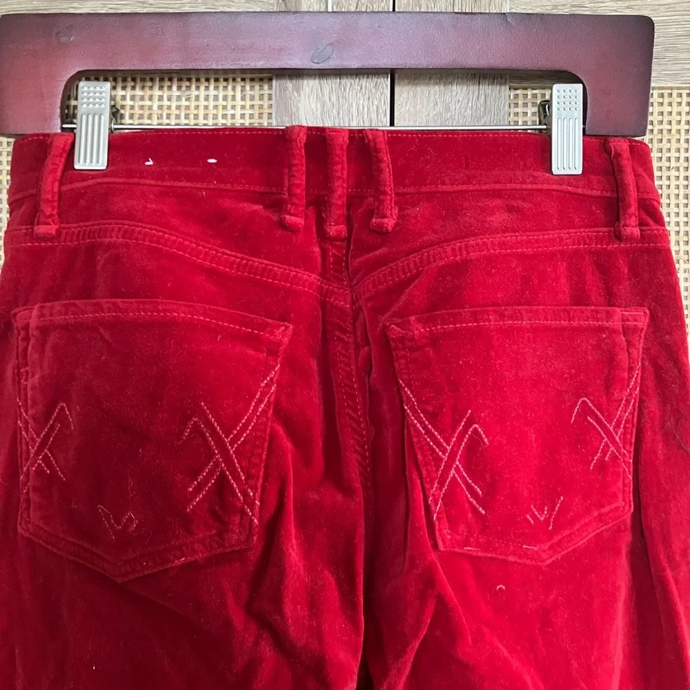 McGuire Red Velvet Stretchy Jeans - Picture 5 of 6